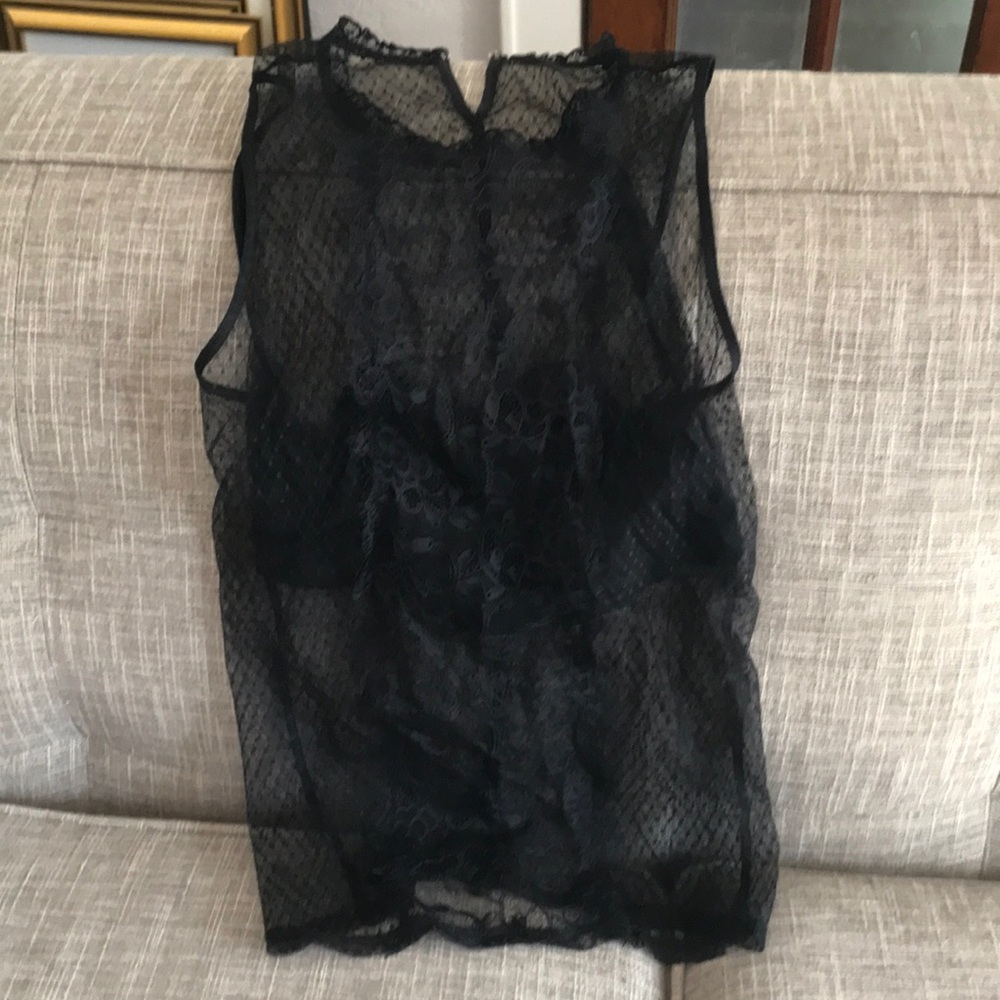 Sheer lacy tank